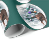 Krullende kerst met wederkerigheid cadeaupapier (Rol Hoek)