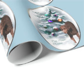 Krullende kerst met wederkerigheid cadeaupapier (Rol Hoek)