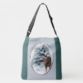 Krullende kerst met wederkerigheid crossbody tas (Achterkant)