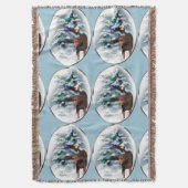 Krullende kerst met wederkerigheid deken (Voorkant Verticaal)