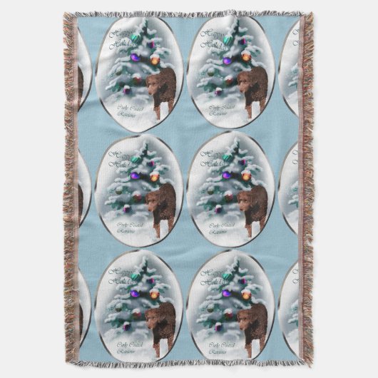 Krullende kerst met wederkerigheid deken (Voorkant Verticaal)