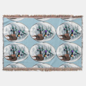 Krullende kerst met wederkerigheid deken (Voorkant)