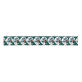 Krullende kerst met wederkerigheid grosgrain lint (Voorkant)