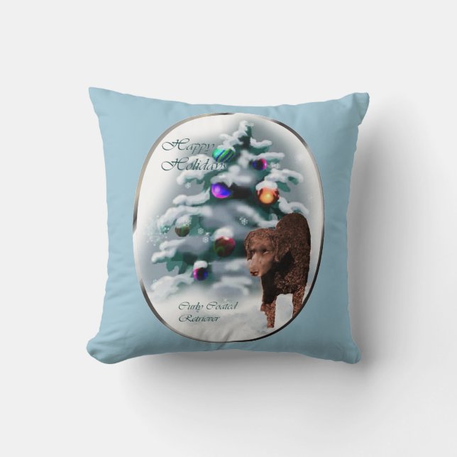 Krullende kerst met wederkerigheid kussen (Voorkant)