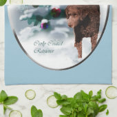 Krullende kerst met wederkerigheid theedoek (Gevouwen)