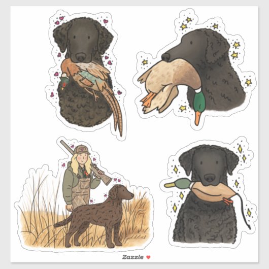 Krullende Retriever Autodecal Sticker (Vel)