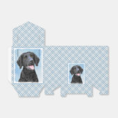 Krullende retroflecterende schilderijen - Oorspron Bedankdoosjes (Uitgevouwen)