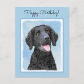 Krullende retroflecterende schilderijen - Oorspron Briefkaart (Voorkant)