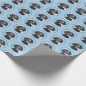 Krullende retroflecterende schilderijen - Oorspron Cadeaupapier (Hoek)