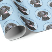 Krullende retroflecterende schilderijen - Oorspron Cadeaupapier (Rol Hoek)