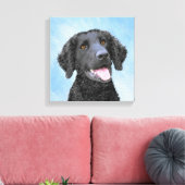 Krullende retroflecterende schilderijen - Oorspron Canvas Afdruk (Insitu (Woonkamer))