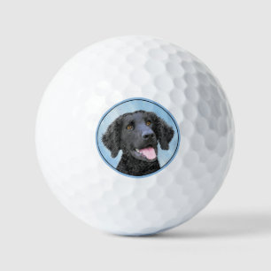 Krullende retroflecterende schilderijen - Oorspron Golfballen