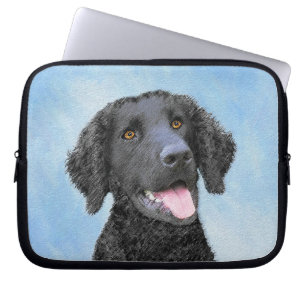 Krullende retroflecterende schilderijen - Oorspron Laptop Sleeve