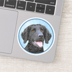 Krullende retroflecterende schilderijen - Oorspron Sticker