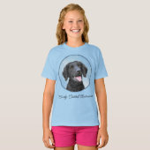 Krullende retroflecterende schilderijen - Oorspron T-shirt (Voorkant volledig)