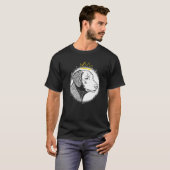 Krullende wederinkoop met kroon t-shirt (Voorkant volledig)