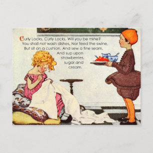 Krullsloten, krullende sloten, ben je mijn? briefkaart