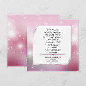 Krulpapier op de sterren van Bokeh Kaart (Voorkant / Achterkant)