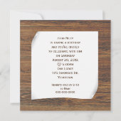 Krulpapier voor eiken hout kaart (Voorkant)