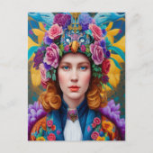 Krulprinses Briefkaart (Voorkant)