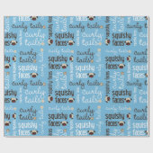 Krulstaarten, vierkante vlakken, opgeruimd papier (Vlak)