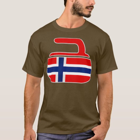 krulsteen krul noorse vlag t-shirt (Voorkant)