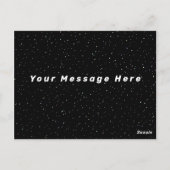 Krulstoon die als de baan van de aarde draait briefkaart (Achterkant)