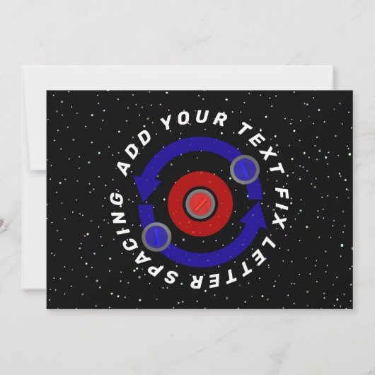 Krulstoon die als de baan van de aarde draait kaart (Voorkant)