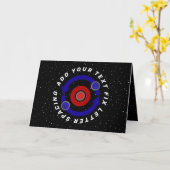 Krulstoon die als de baan van de aarde draait kaart (Gele Bloem)