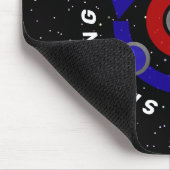 Krulstoon die als de baan van de aarde draait muismat (Hoek)