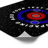 Krulstoon die als de baan van de aarde draait poster (Hoek)