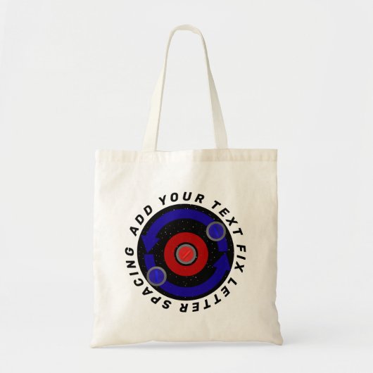 Krulstoon die als de baan van de aarde draait tote bag (Voorkant)