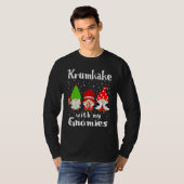 Krumkake With My Gnomies - Norwegian Waffle Cookie T-shirt (Voorkant volledig)