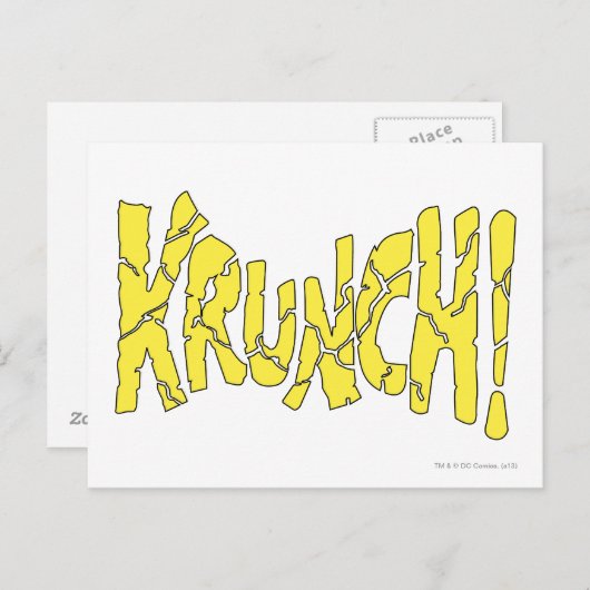 KRUNCH! BRIEFKAART (Voorkant / Achterkant)