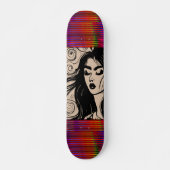  KRUNETTE BOHEMIAN GIRL Skateboard (Voorkant)