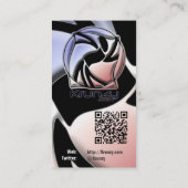 Krunzy.com en Death Goat Biz-kaarten met QR-codes Visitekaartje (Achterkant)