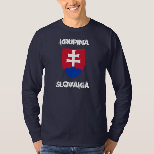 Krupina, Slowakije met wapen T-shirt (Voorkant)