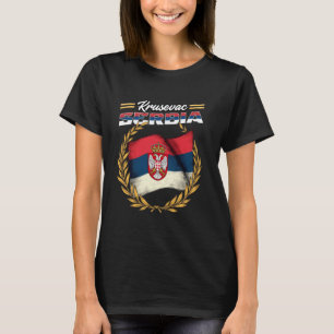 Krusevac Servië Souvenir Srbija Vlag T-shirt