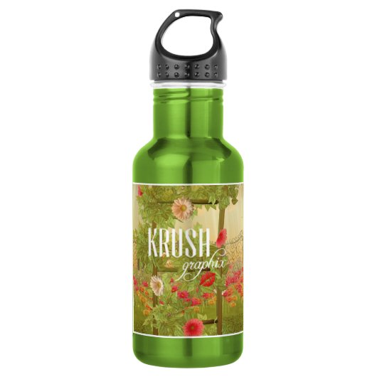 Krush Graphix door Ahsek Novel Bottle 1 Waterfles (Voorkant)