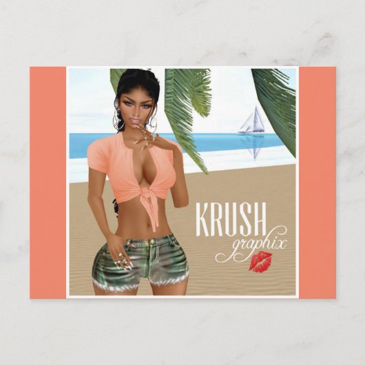 Krush Graphix door Ahsek Novel Briefkaart 8 (Voorkant)
