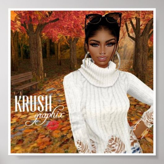 Krush Graphix door Ahsek Novel Hallo Herfst Poster (Voorkant)