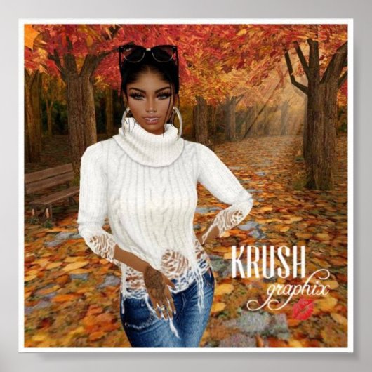 Krush Graphix door Ahsek Novel Hallo Herfst Poster (Voorkant)