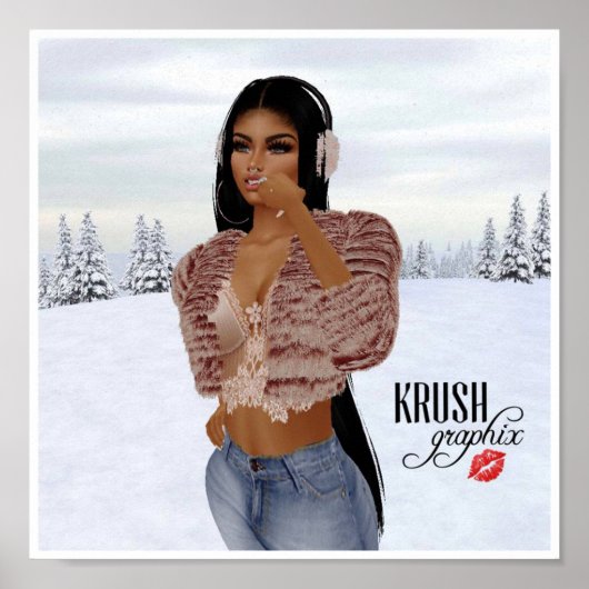 Krush Graphix door Ahsek Novel Snow Day Poster 3 (Voorkant)