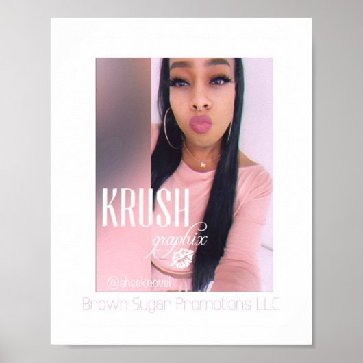 Krush Graphix Poster 12 van Ahsek Novel (Voorkant)