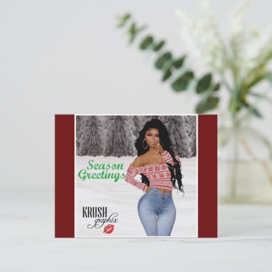 Krush Graphix van Ahsek Novel Briefkaart 10 (Staand voorkant)