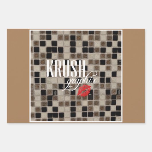 Krush Graphix van Ahsek Novel Cadeauverpakking 1 Inpakpapier Vel (Voorkant 3)
