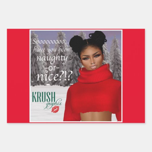 Krush Graphix van Ahsek Novel Cadeauverpakking 1 Inpakpapier Vel (Voorkant)