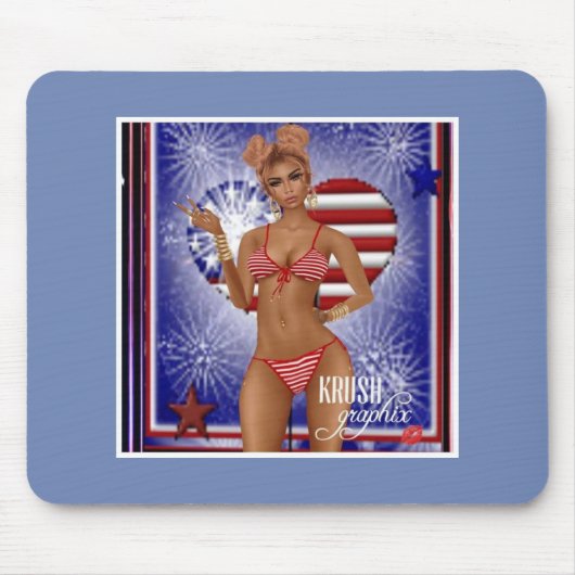 Krush Graphix van Ahsek Novel Mousepad 2 Muismat (Voorkant)