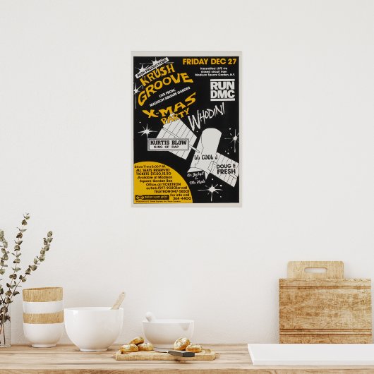 Krush Groove Kerstparty Poster (Keuken)
