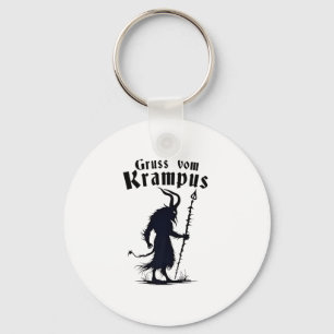 Kruss Van Krampus Kerstmis Xmas Duivel Griezelen Sleutelhanger